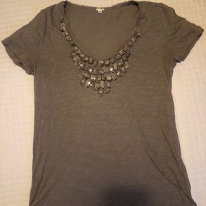 JCREW Embellished Tee